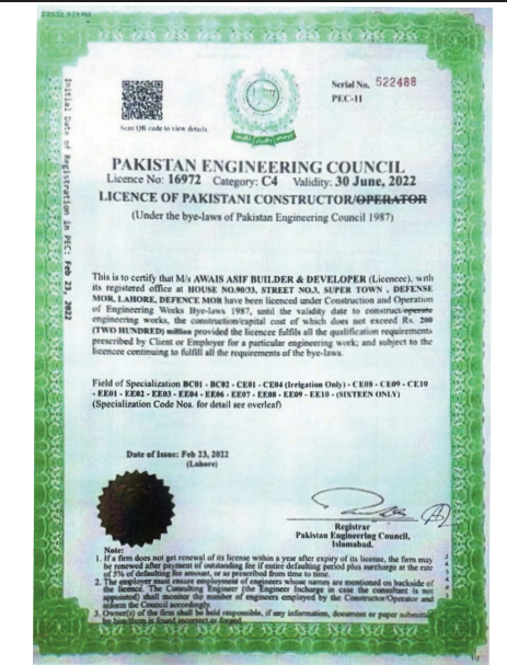 Official Business Documentation