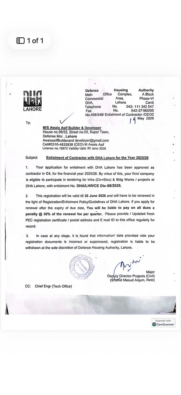 Company Registration Certificate